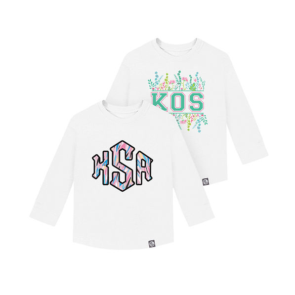 Monogrammed Long-Sleeve Shirts - Marleylilly