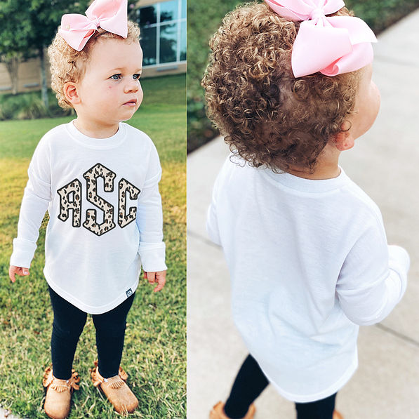 toddler girls personalized long sleeve shirt