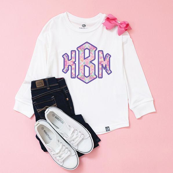 kids long sleeve shirt flatlay