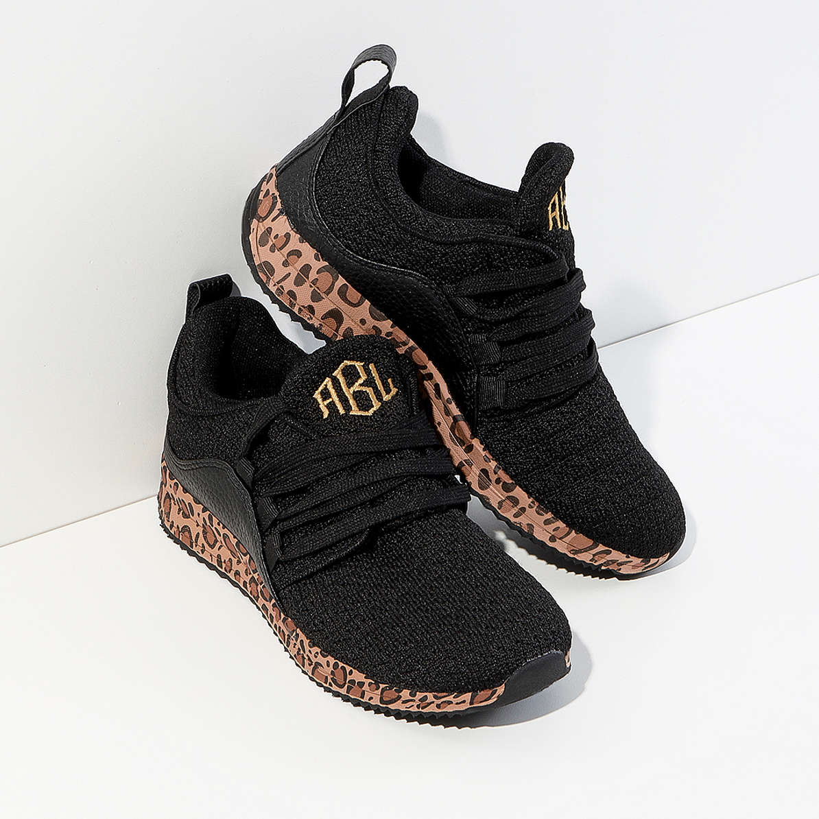 Marleylilly Kids | Personalized Leopard Bottom Sneakers