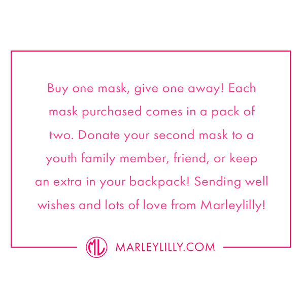 kids holiday face mask - buy one, give one away