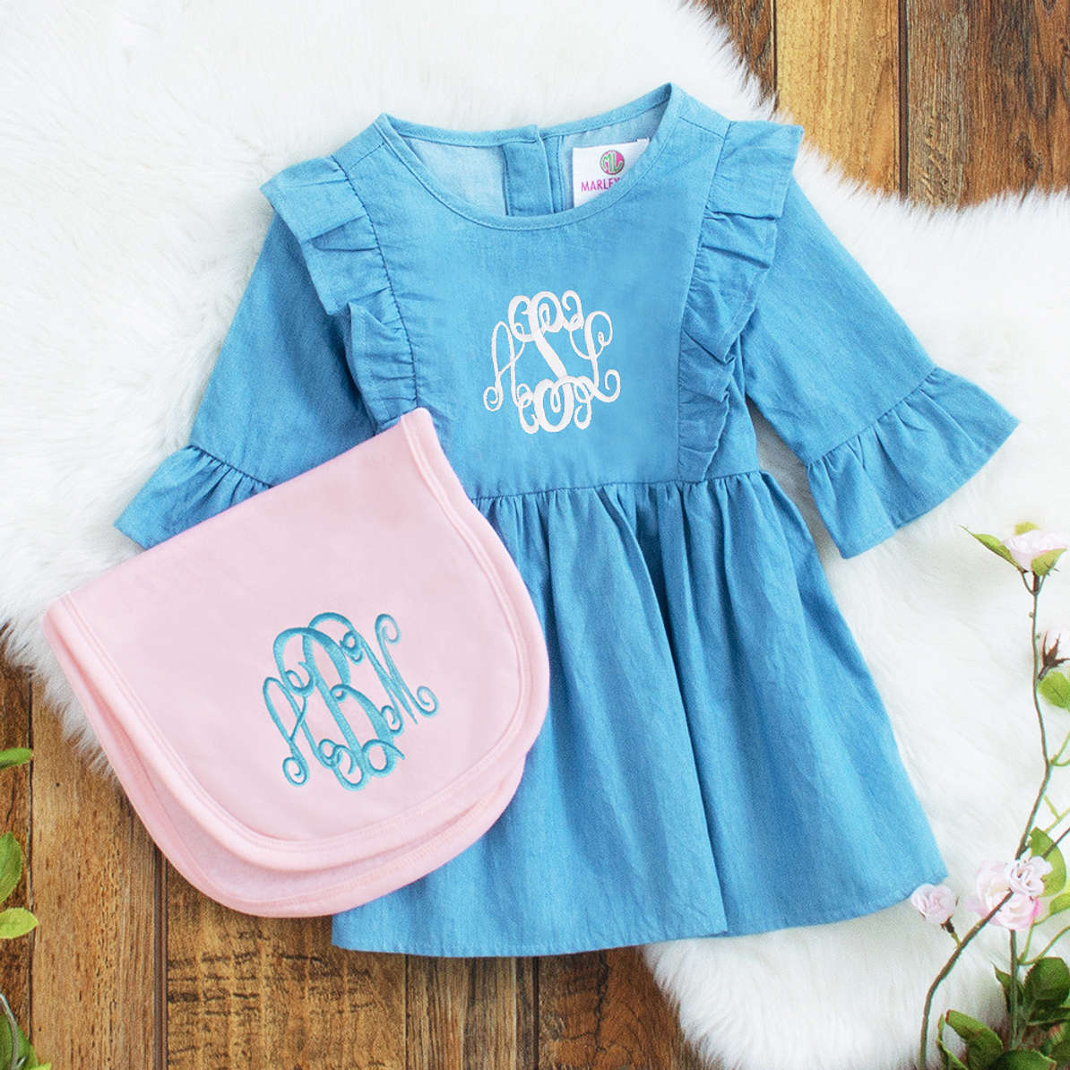 Marleylilly Kids Personalized Infant Burp Cloth