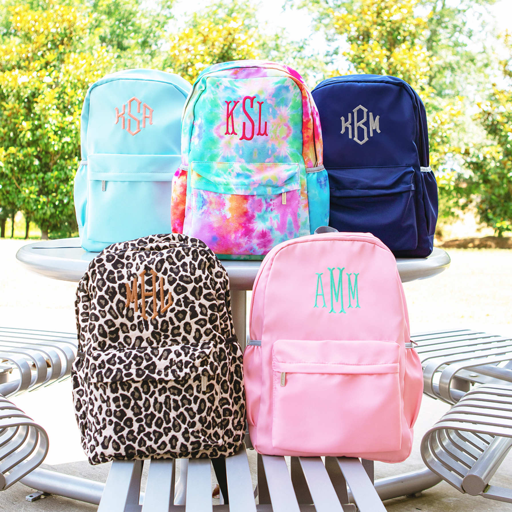 Kids Monogrammed School Backpacks