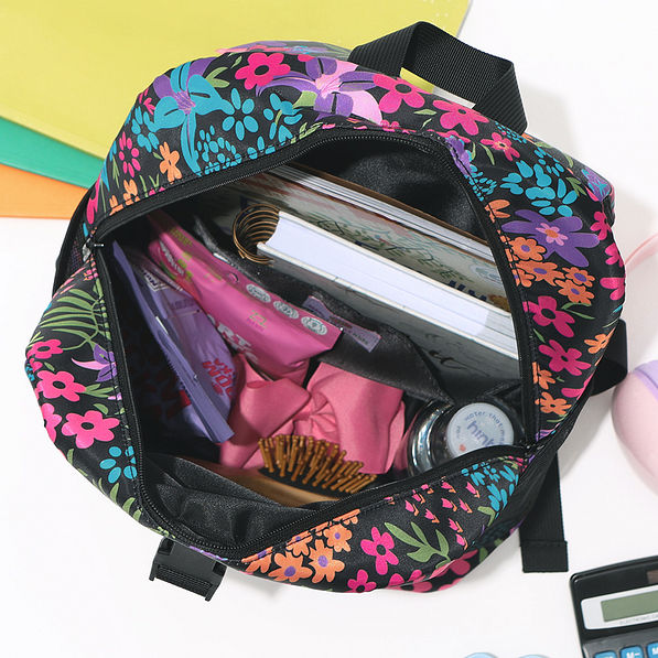 inside of monogrammed twilight prairie backpack