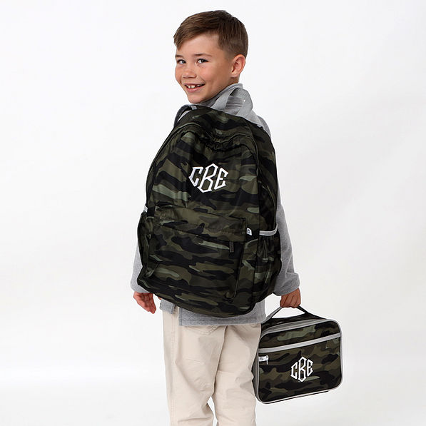 Monogrammed Kids Basic Backpack
