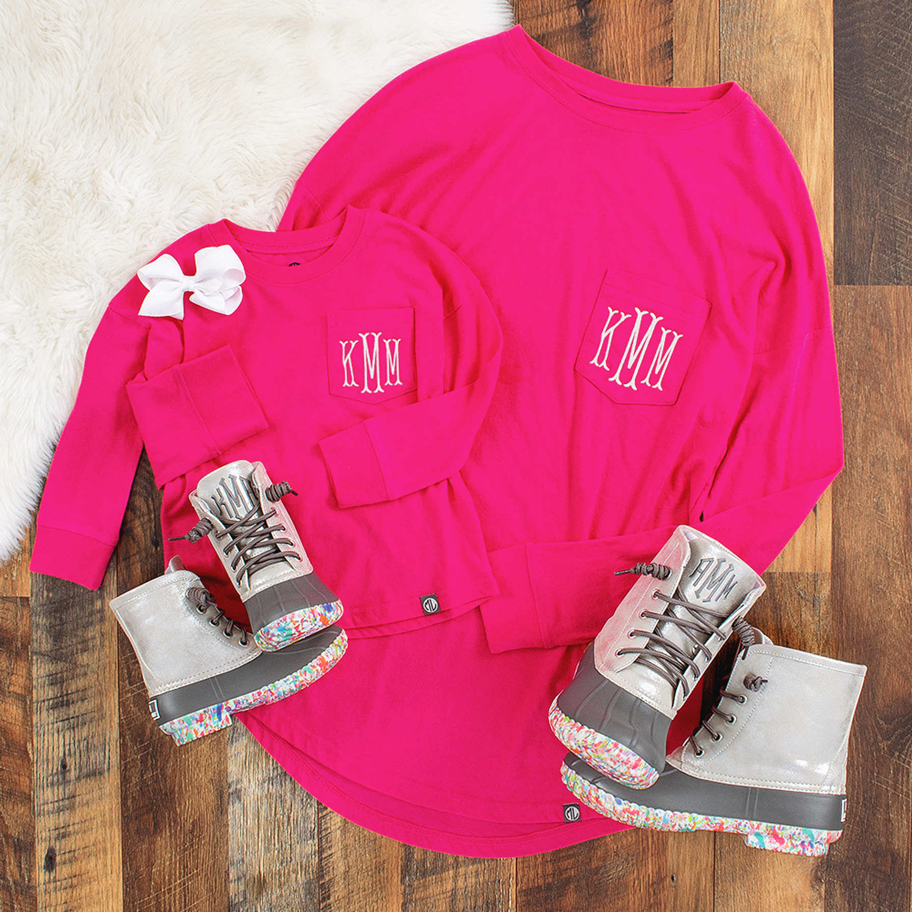 Colorful Confetti Duck Boots—Marleylilly Kids