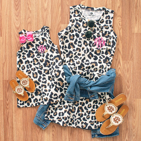 mom and me monogrammed ivory dress outfits