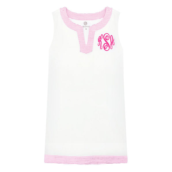 monogrammed youth sleeveless cover up