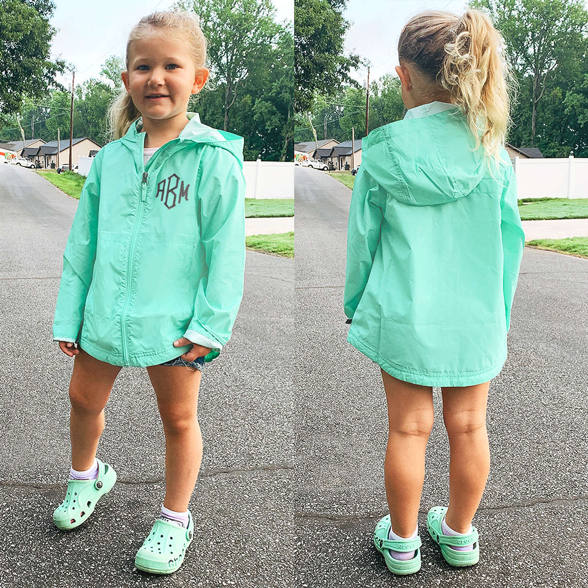 Marleylilly Kids Personalized Rain Jacket