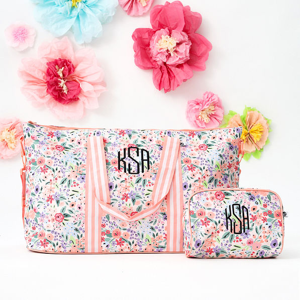 coral-floral-weekend-bag-with-coral-floral-toiletry-bag