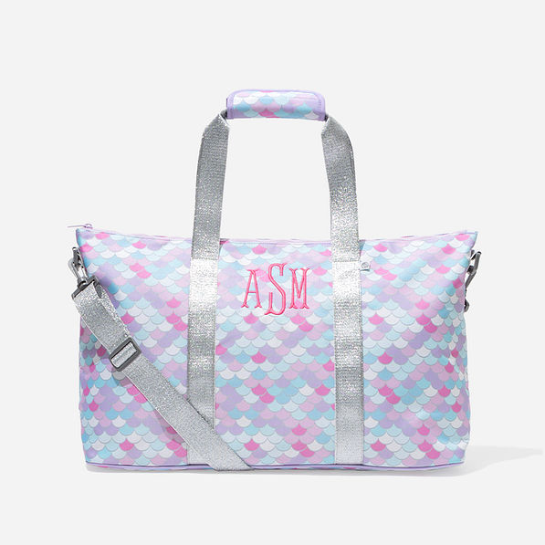 Monogrammed Kids Weekend Bag in Mermaid Magic