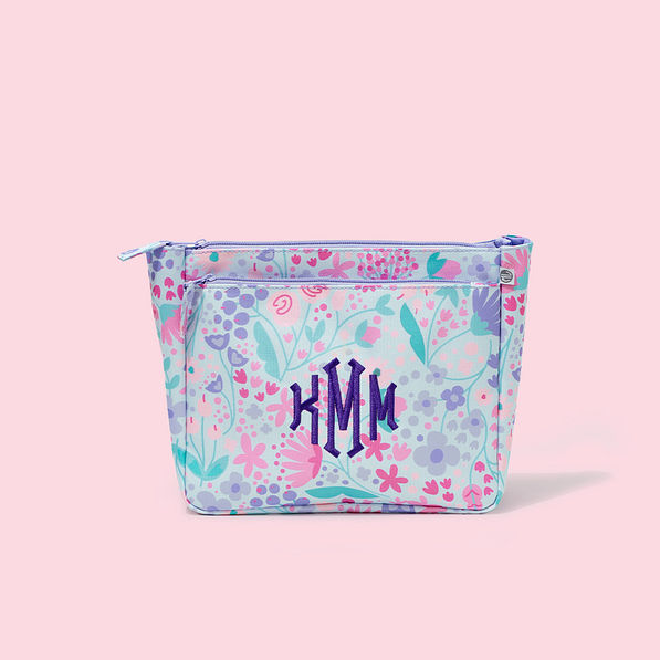 Monogrammed Kids Toiletry Bag in Lavender