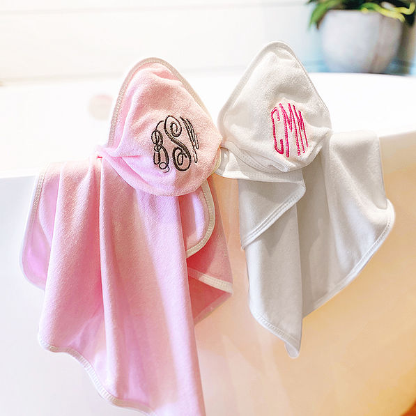 Baby Bath Essentials Kit with Personalized Hooded Towel Tutorial