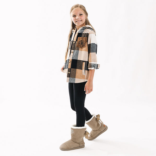 Monogrammed Kids Shacket