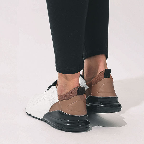 Back of Youth Hickory Colorblock Sneakers