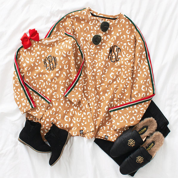 mom and me caramel leopard styles