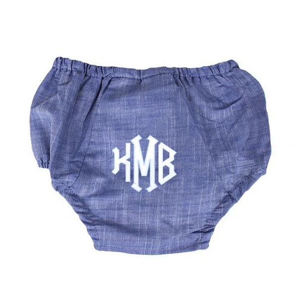 Monogrammed Baby Bloomers