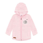 monogrammed youth sherpa hoodie in pink