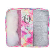 Monogrammed Youth Packing Bag in Tie Dye