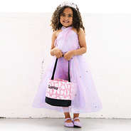 girls pink ghost monogrammed halloween bag