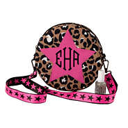 monogrammed kids cheetah star crossbody