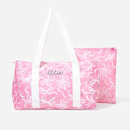 Monogrammed Kids Activity Bag in Pink Bows - 2026