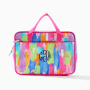 Monogrammed School Laptop Case in Multi Paintbrush