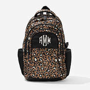 Monogrammed Backpack in Cheetah