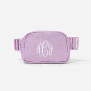 monogrammed kids belt bag in lavender 2024
