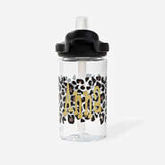 Monogrammed Kids CamelBak Water Bottle in Leopard Print