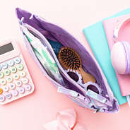 mermaid magic kids essentials pouch inside shot