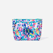 Monogrammed Kids Essentials Pouch in Watercolor Cheetah