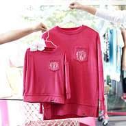 mommy and me berry softspun sweatshirts