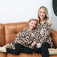 classic cheetah softspun sweatshirt mom and me