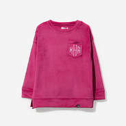 Monogrammed Kids Softspun Sweatshirt in Berry