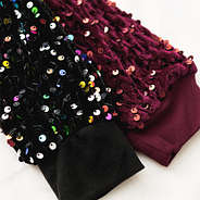 duo kids sequin sweatshirts up close