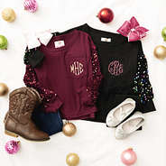 duo kids sequin sweatshirt flatlay