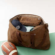 inside shot of kids waxed canvas weekender