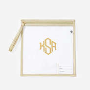 Monogrammed Kids Clear Extra Clothes Bag