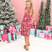 red bow-utiful girls nightgown back view