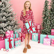 red bow-utiful girls nightgown on addie