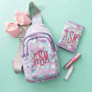 Mermaid kids wallet and sling bag