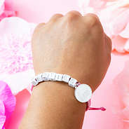 girls friendship bracelet on arm