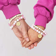 mom and me love you and love you more monogrammed bracelets
