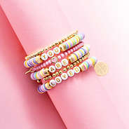 girls you are loved bracelets stack