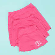 mom mini hot pink monogrammed skort sizing