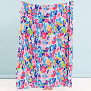 Personalized Kids Plush Blanket in Watercolor Cheetah