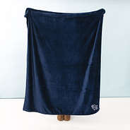 Personalized Kids Plush Blanket in Navy