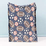 personalized sports balls blanket