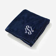 Personalized Kids Plush Blanket in Navy